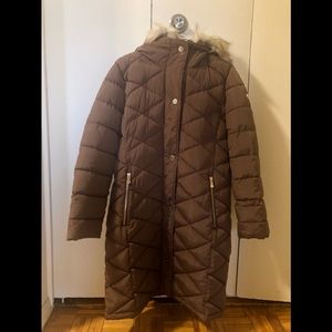 Calvin Klein chocolate brown winter jacket